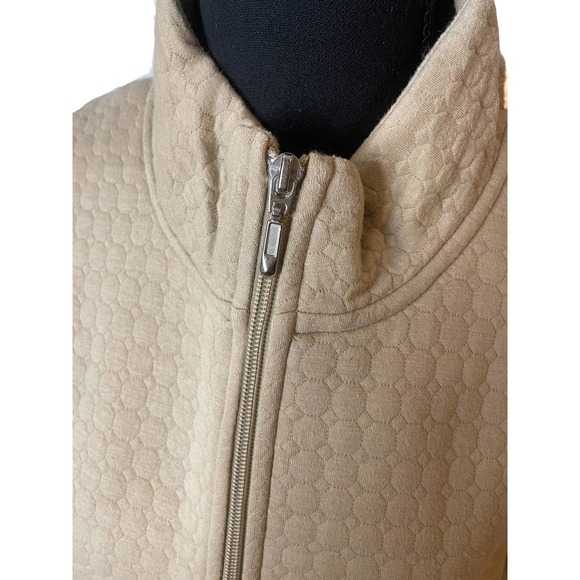 Circle Print Zipper Sweater - Picture 3 of 6